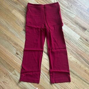 Dark red trousers